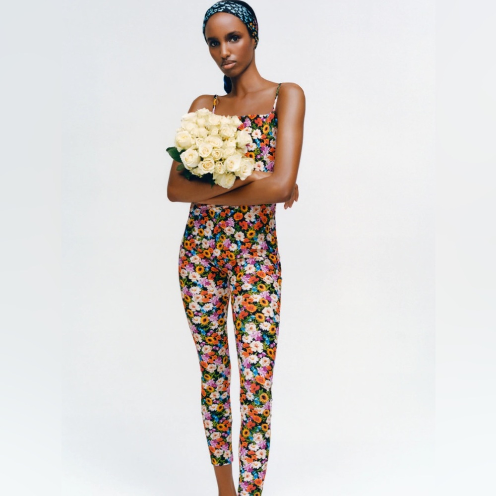 Zara Floral Print Jumpsuit (NWOT)